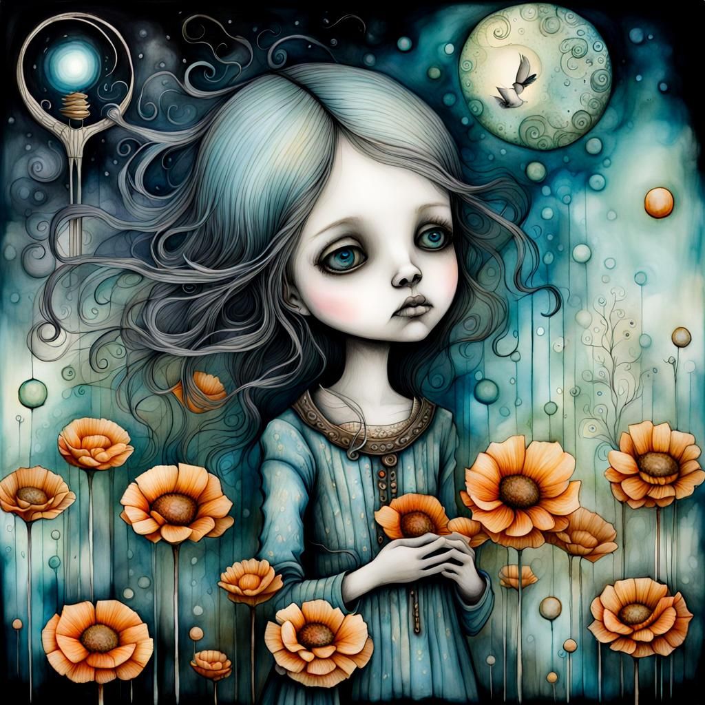 Surreal Search for Inner Void in Alcohol Ink