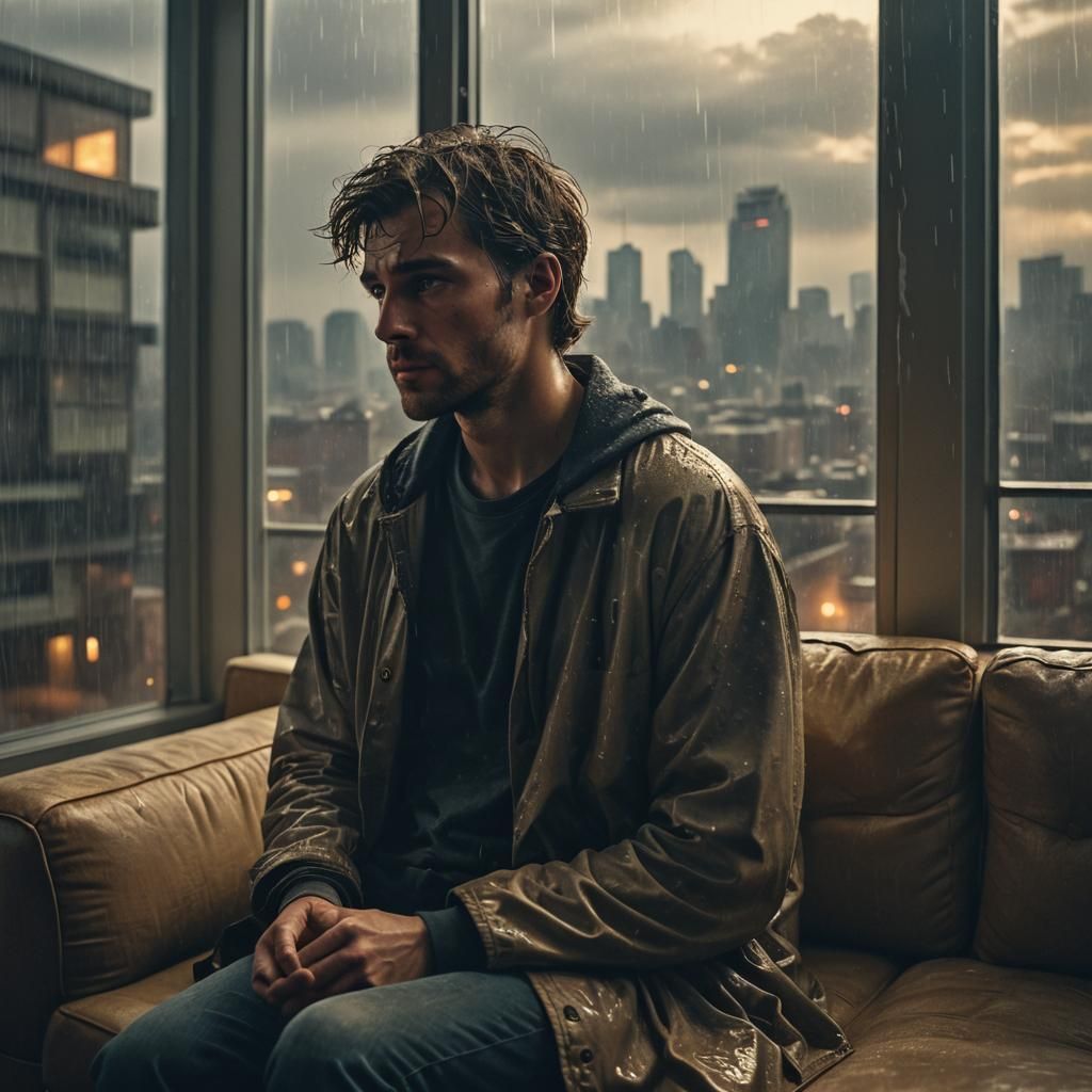 Rainy Seattle Night: Cinematic Cityscape Portrait