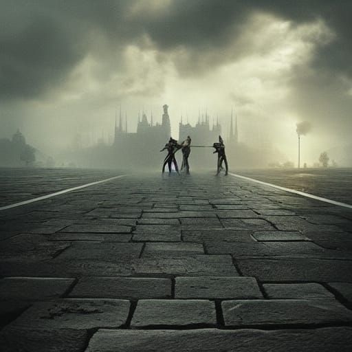 Epic Road Paving Digital Matte Painting