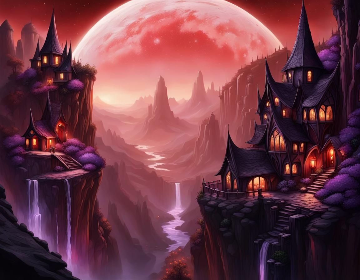 Fantasy Cliff Village 4