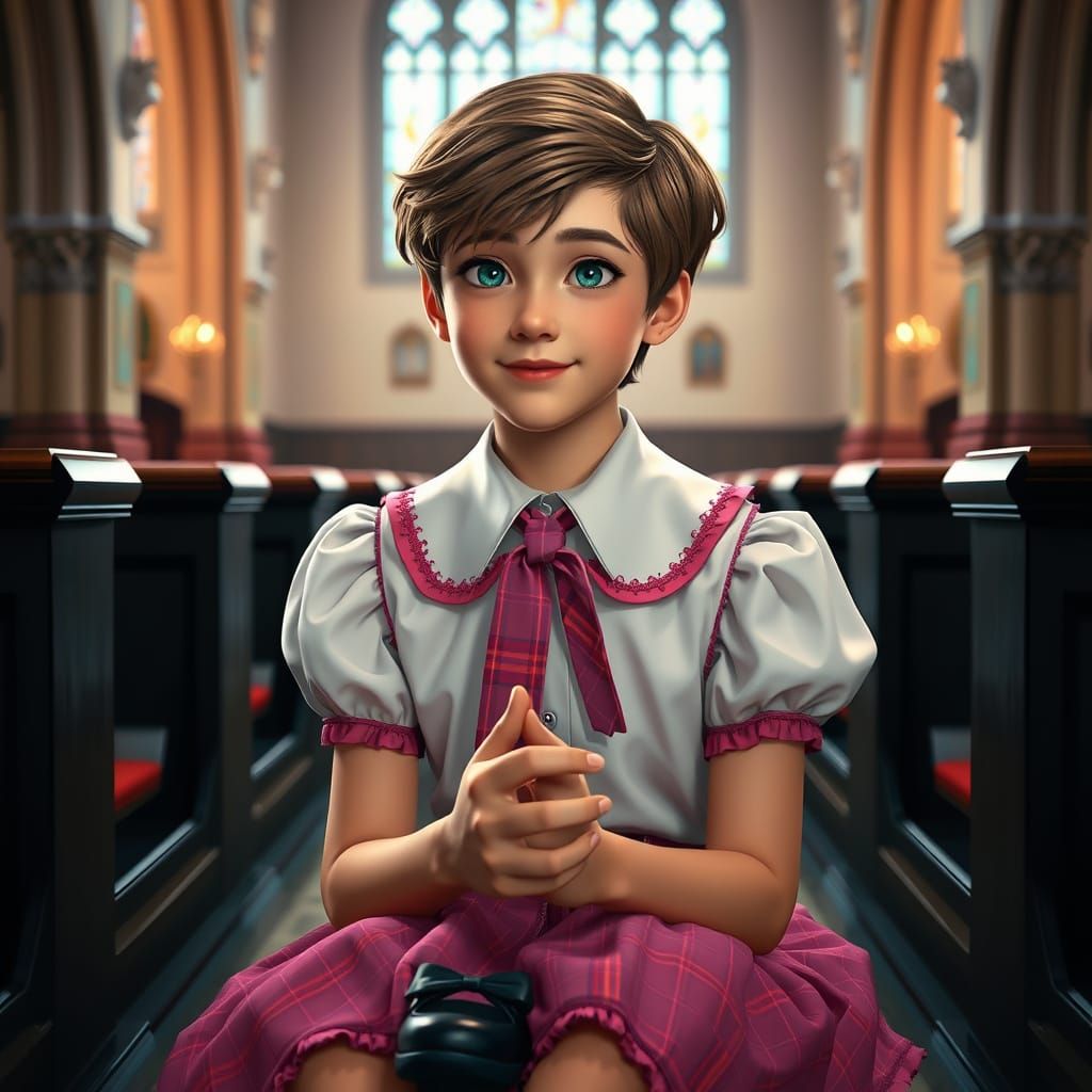 Ethereal Gentleman Lost in Prayer