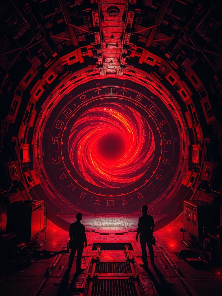 Underground Supercollider with Black Hole, Cinematic Realism