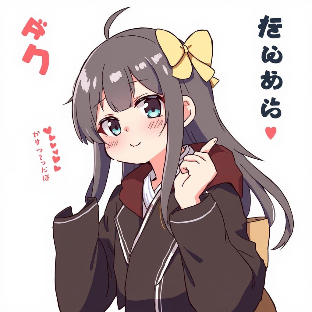 Cute Gutcho Anime Style Character Art