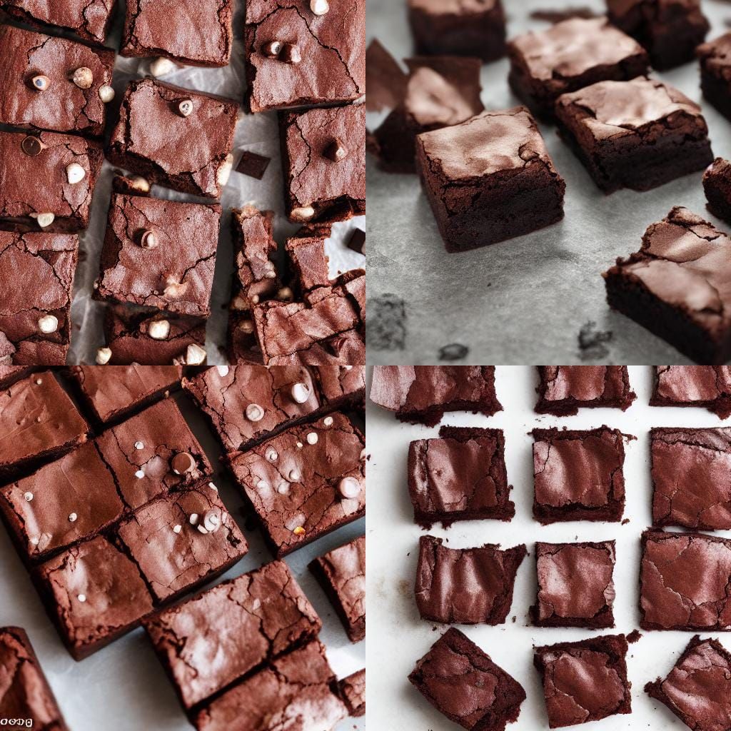 Delicious Chocolate Brownies in Professional Photography