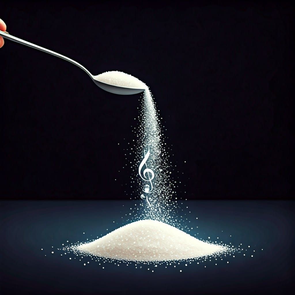 Sugar Spoon Creates Musical Notes in Dreamscape Style