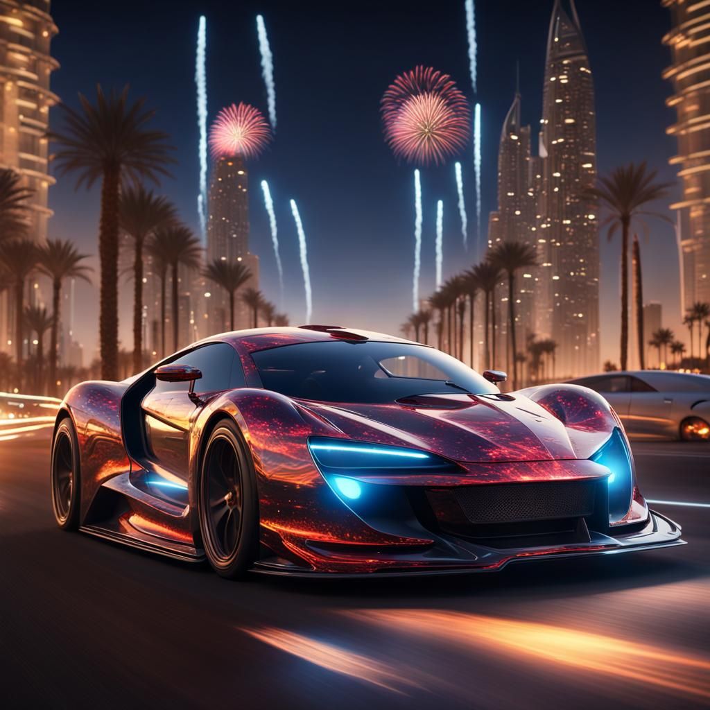 Super Sport Car in Dubai: Fantasy Concept Art