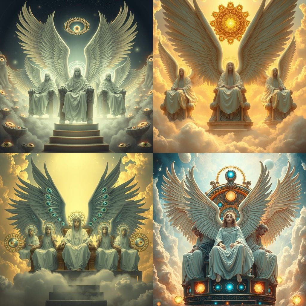Angelic Throne Orphium Angels in Heaven