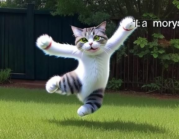 Funny Dancing Cat Meme with Subtitles
