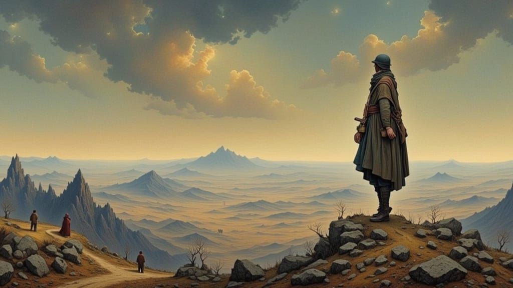 Harmonious AI Landscape with Artistic Flair