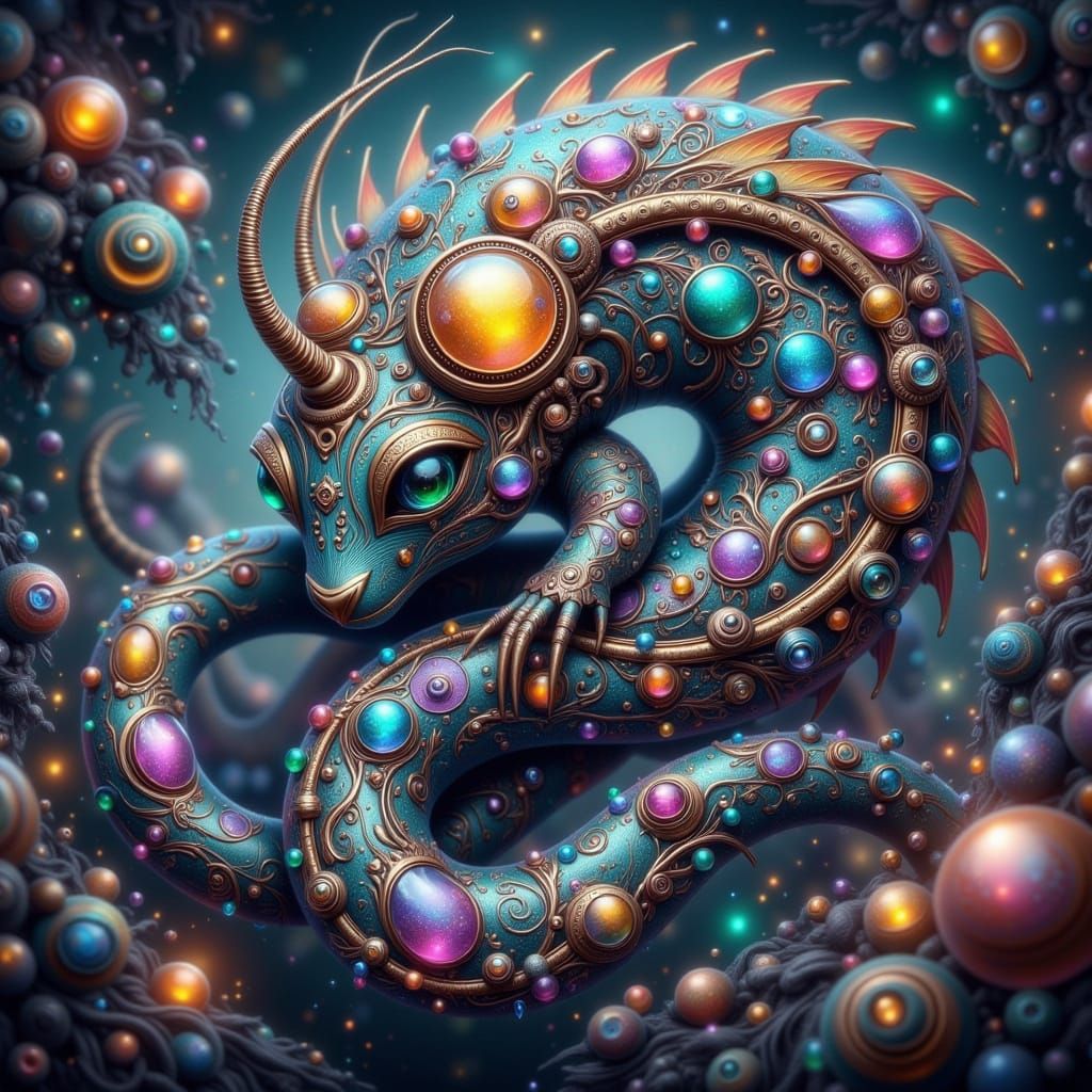 Boulder Opal Caterpillar Emerges from Glowing Opal Core