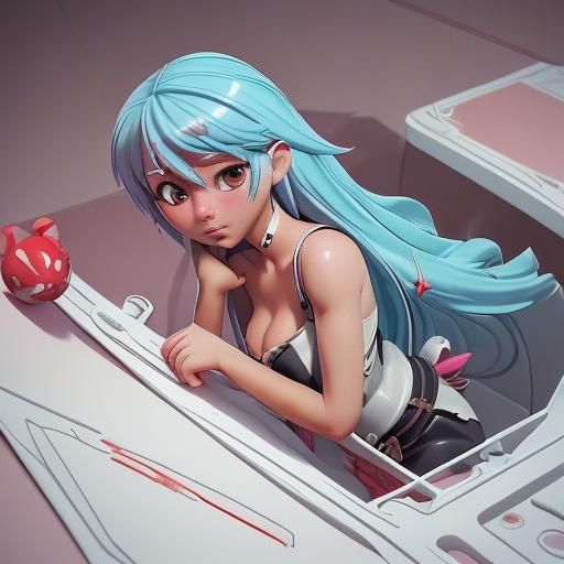 Detailed 3D Anime Character Art