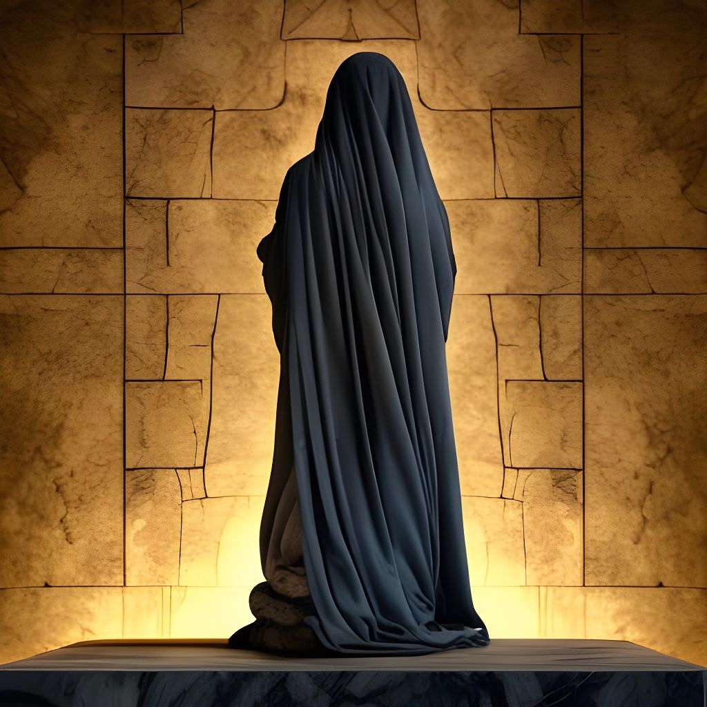 veiled statue