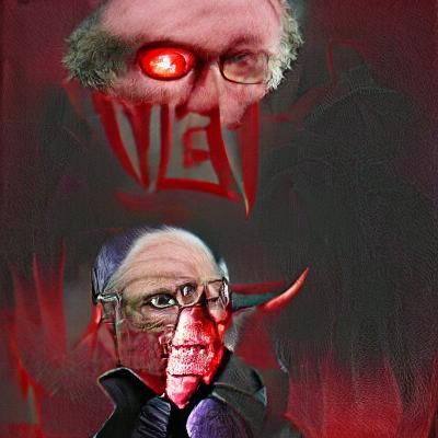 Dark Caricature of Bernie Sanders