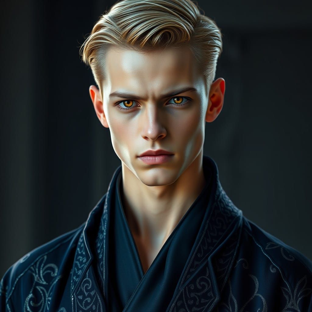 Elegant Cyberpunk Aristocrat Reveals Superiority