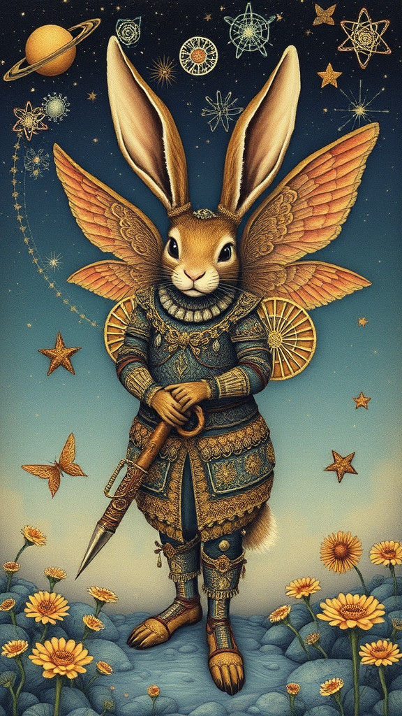 Steampunk Rabbit Fairy in Galactic Armory