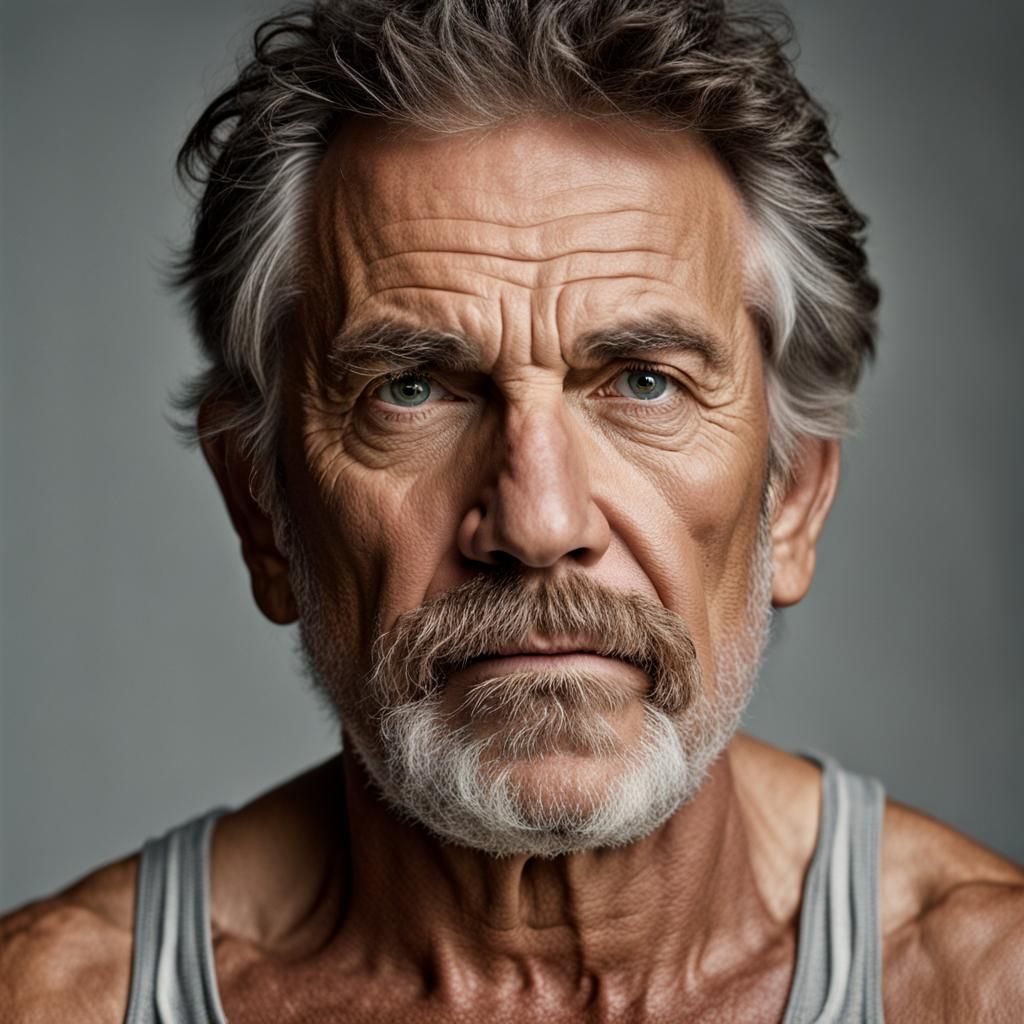 Striking Portrait of a 50-Year-Old Man