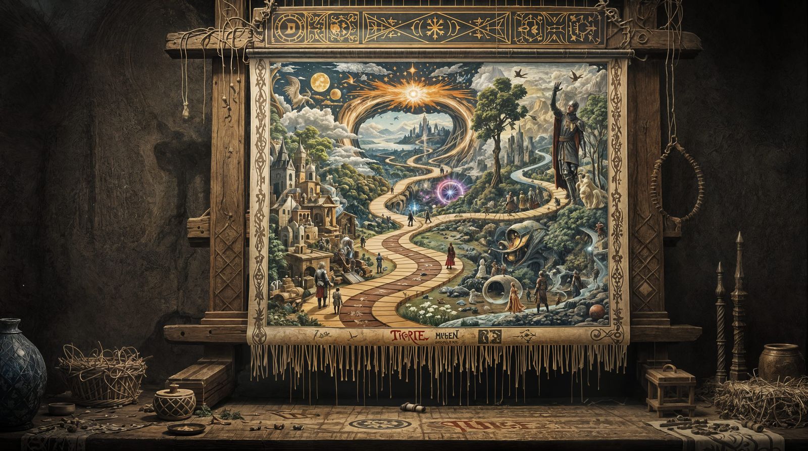 Surreal Tapestry of Interconnected Fantasies