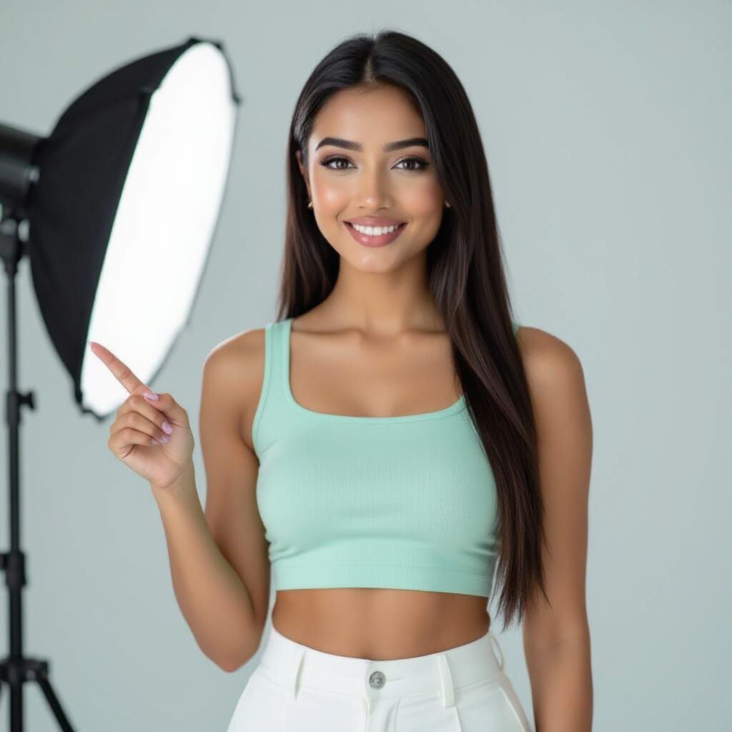 Photorealistic Portrait of Young Indian Woman