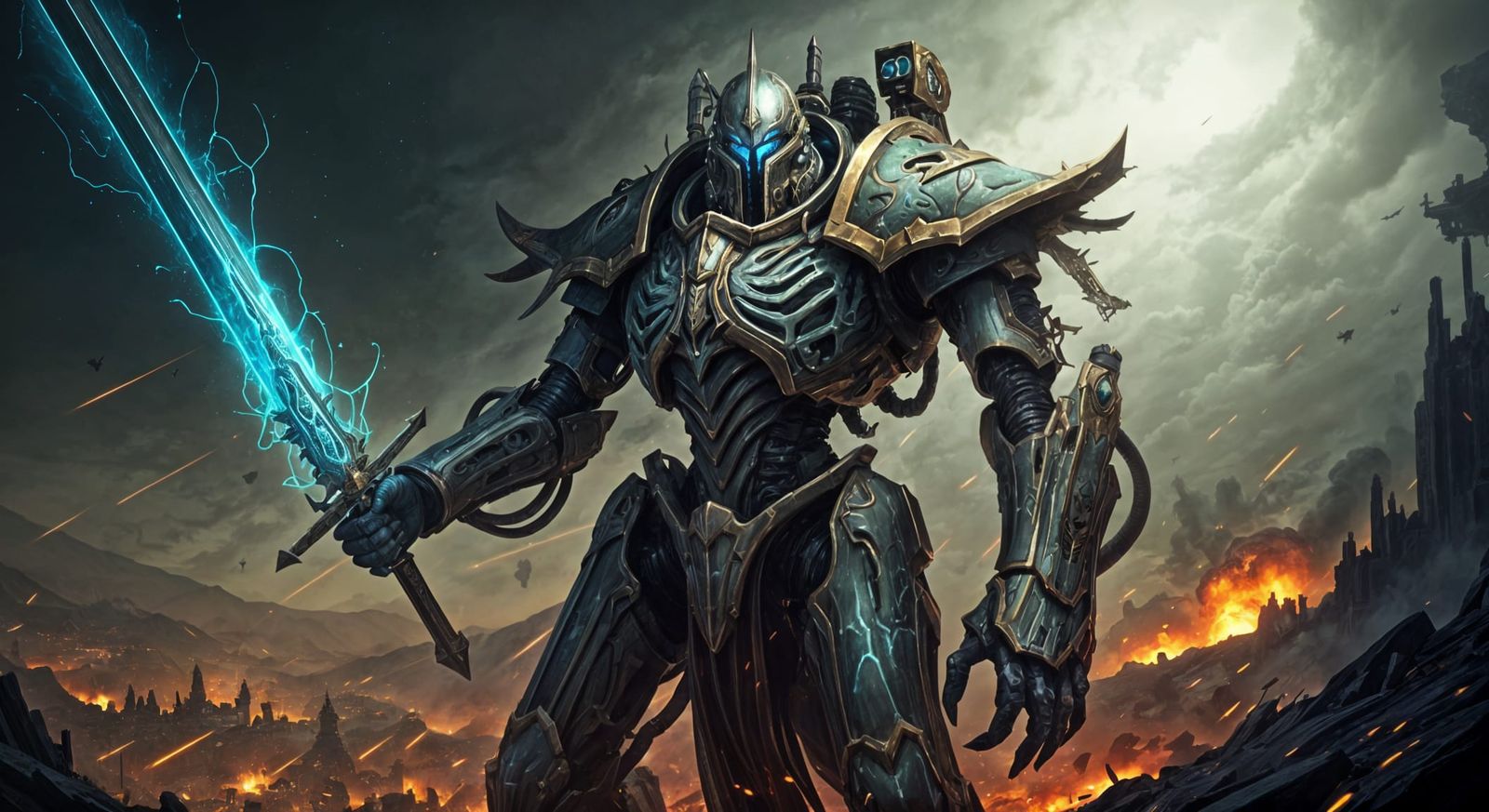 Warhammer 40K Aeldari Wraithknight with Sword