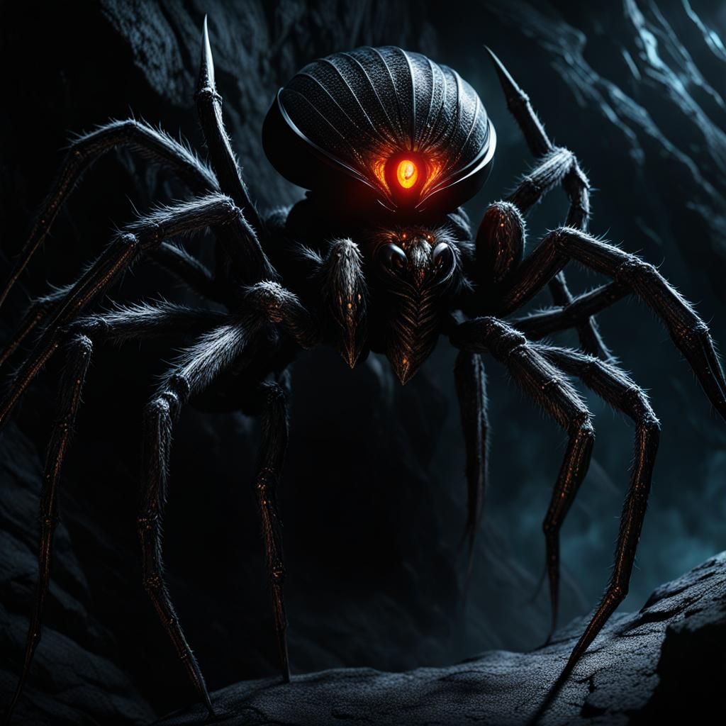 Colossal Spider Golem of Shadow and Light