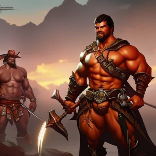 Pirate Hunks in Dark Fantasy Art Style