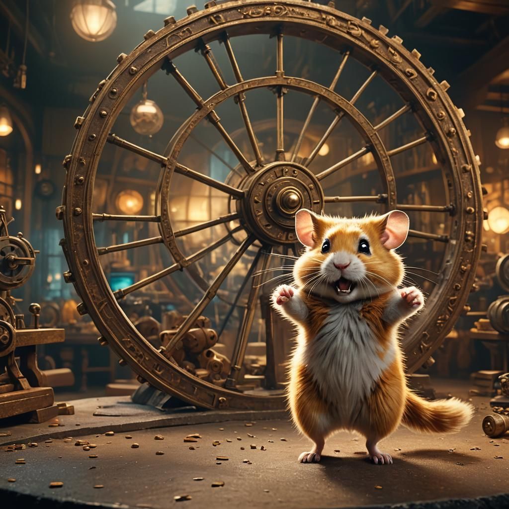 Hamster's Laboratory Stand-off: A Digital Matte Painting