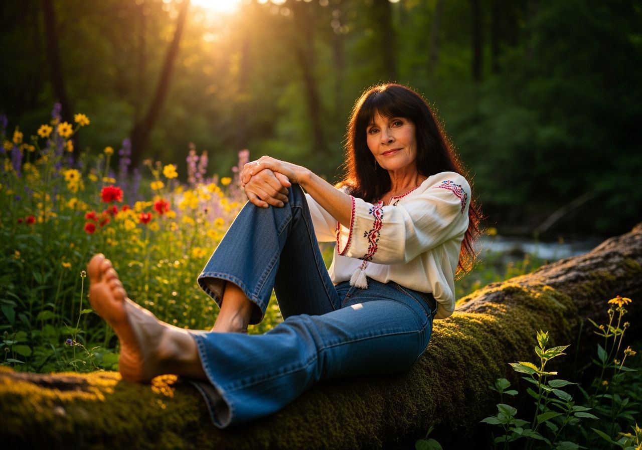 Carole King in a Sun-Drenched Forest