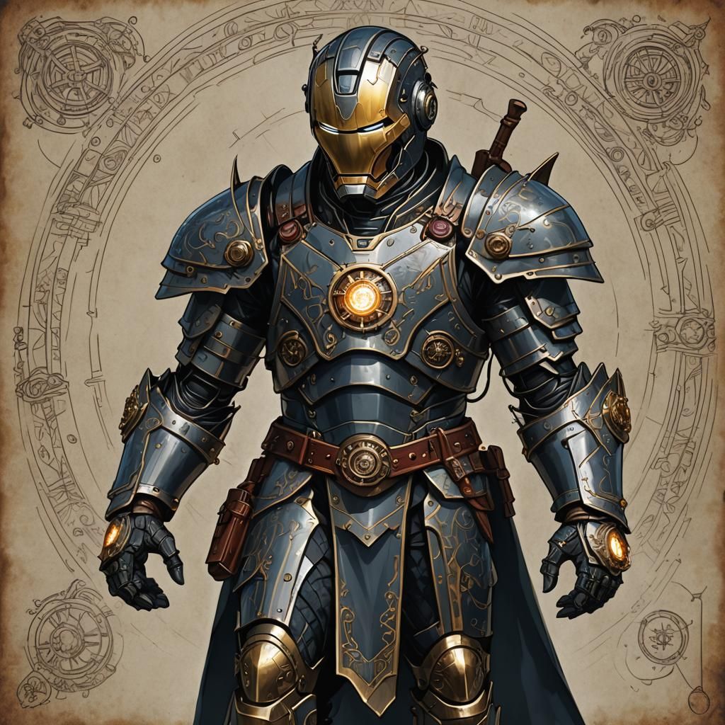 Ironman as Medieval Artificer in DnD Style