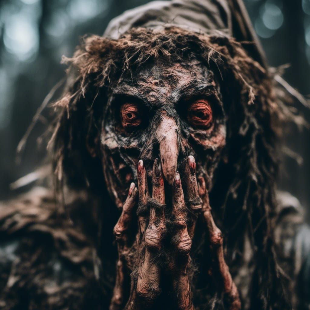 Baba Yaga Pig Mask Horror Photography