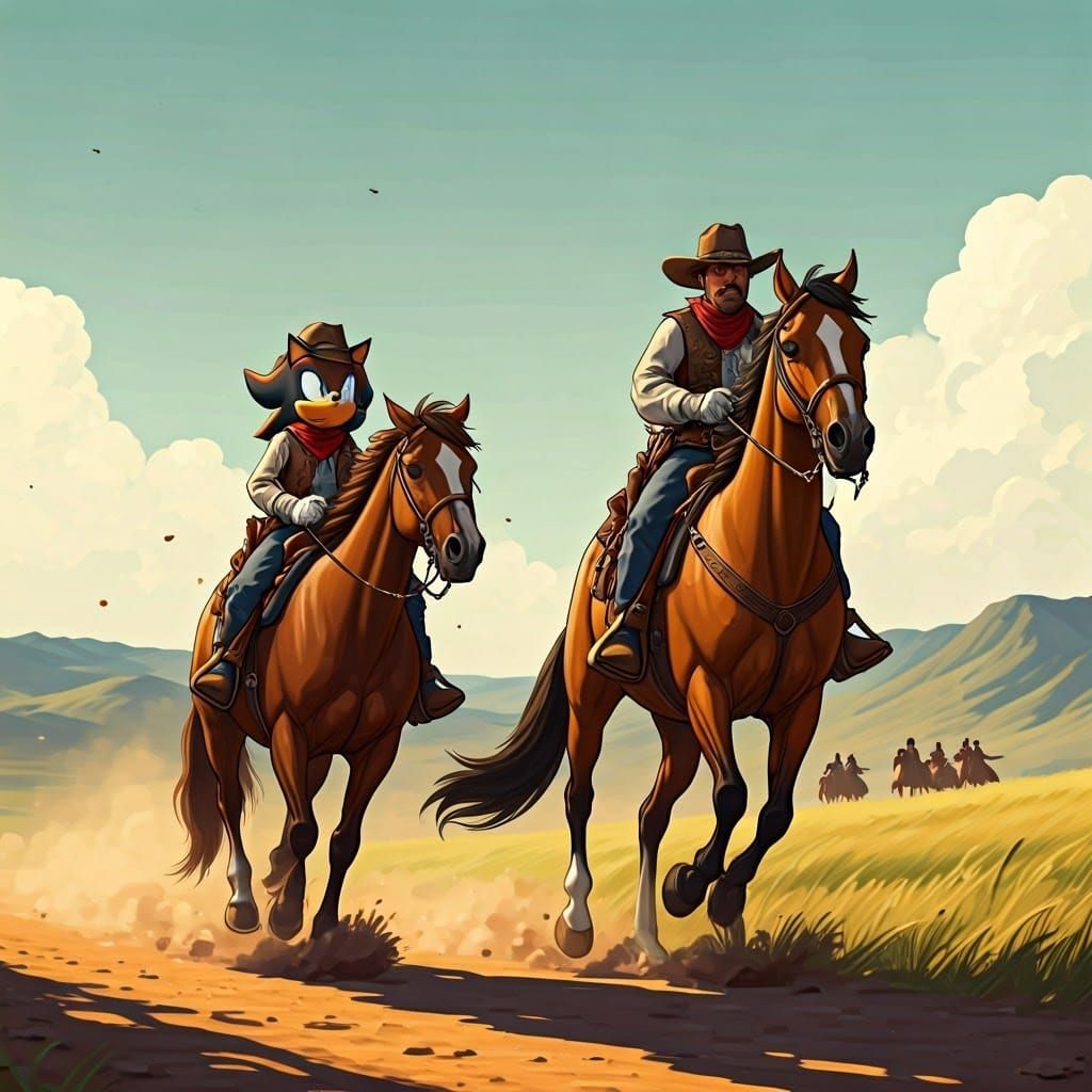 Gritty Western Heroes Ride the Open Plains