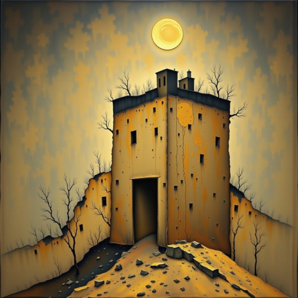 Monochromatic Golden Abstract