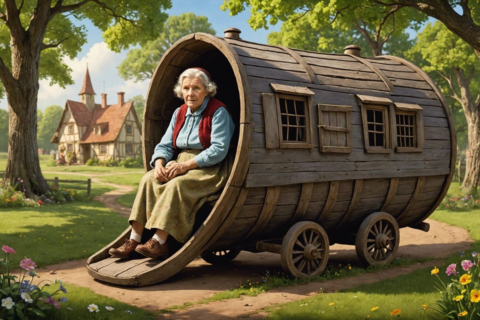 Old Woman Living in a Shoe