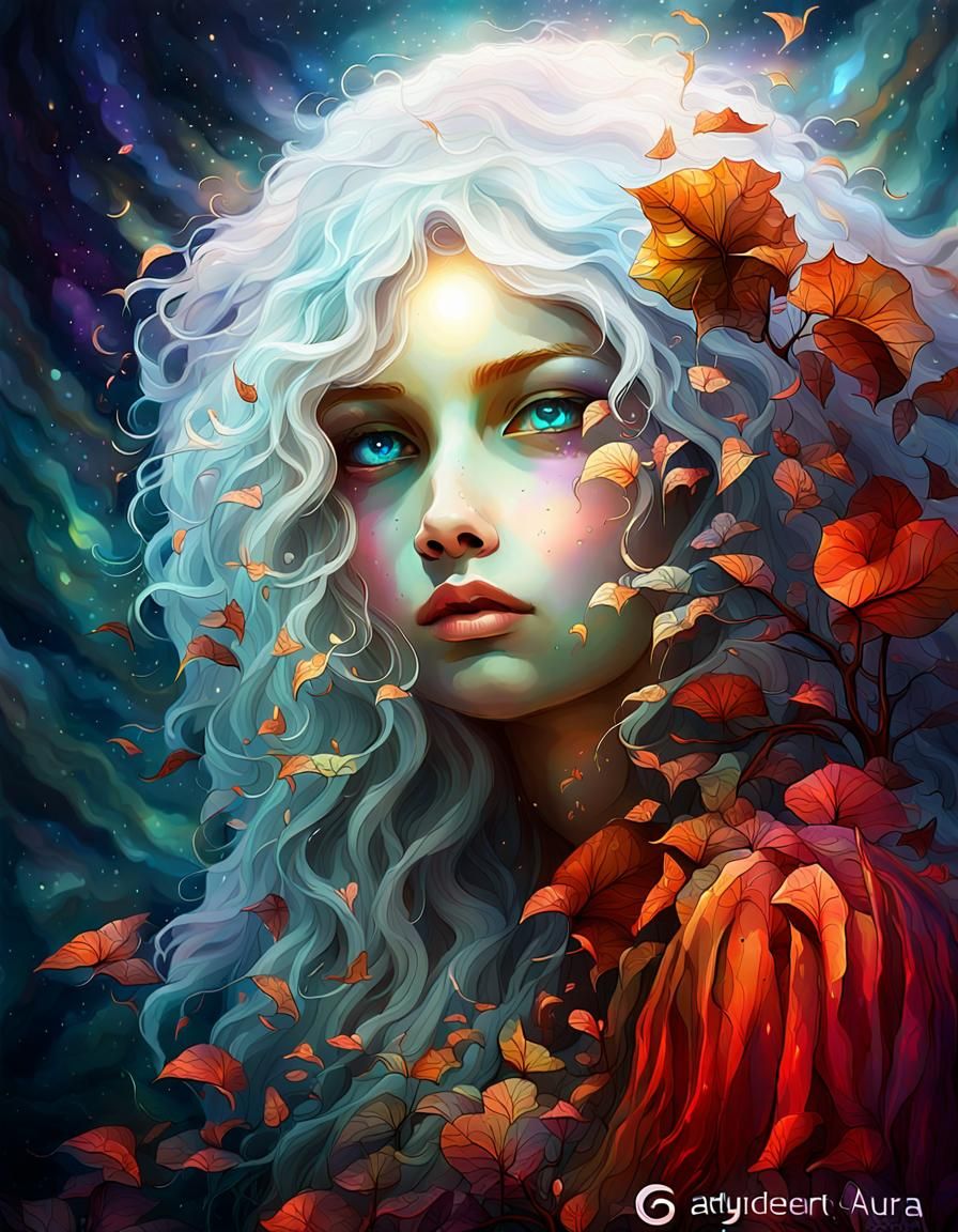 Luminous Mythical Creature in Sci-Fi Style