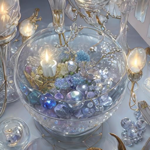 Delicate Origami with Murano Glass and Pearls