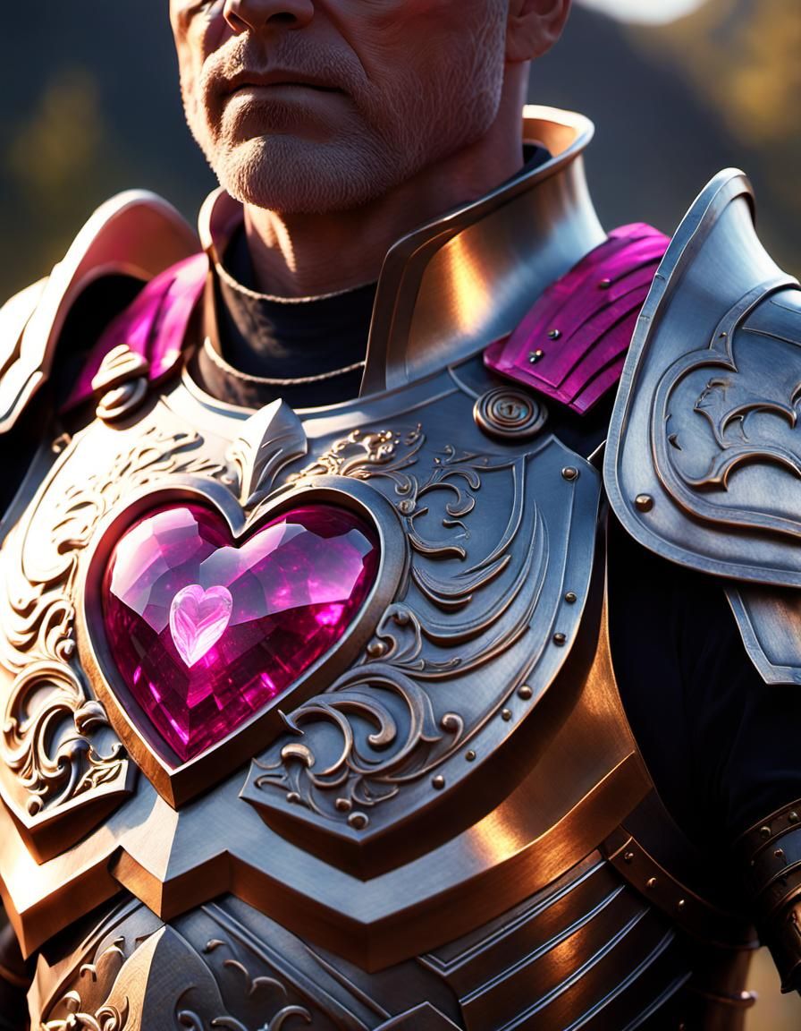 Pink heart armor