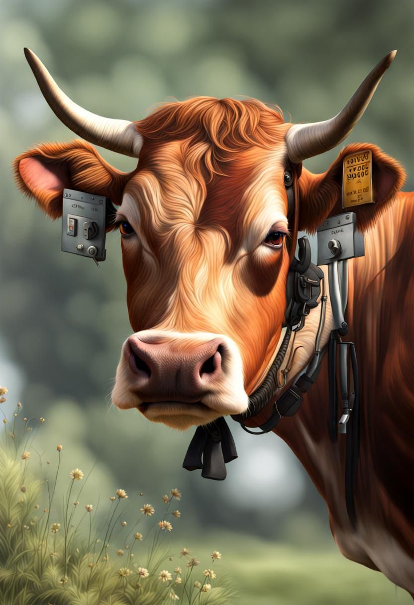 Tarine cow , Hyperrealistic