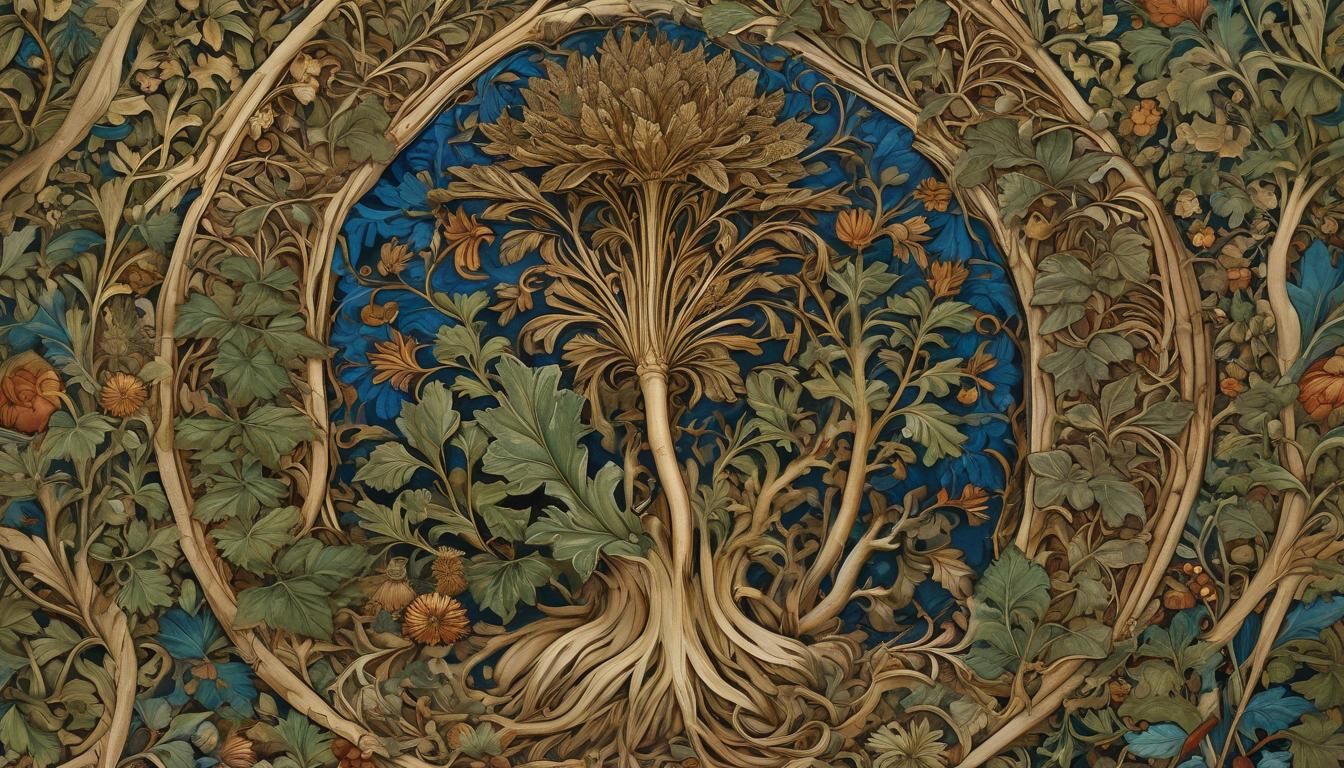 Mandrake Root in Medieval Italian Manuscript Style