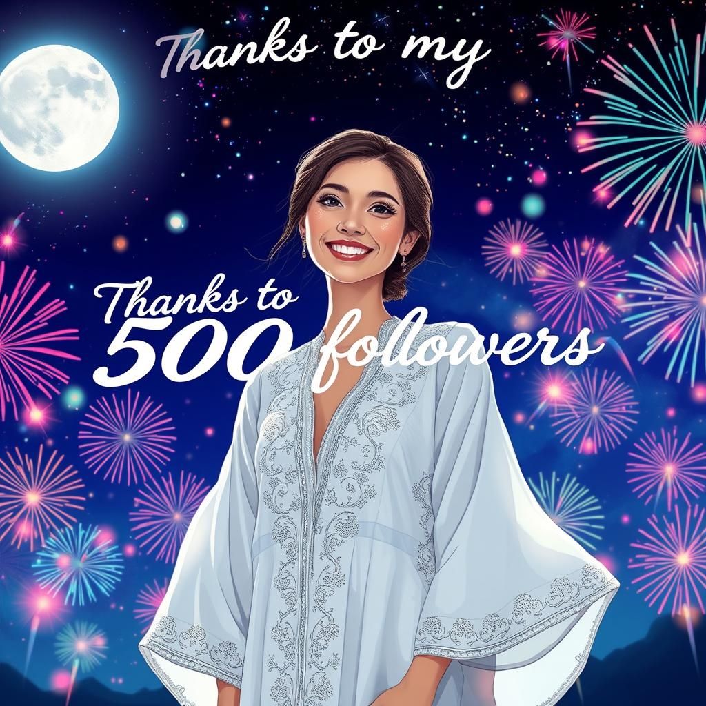 Celebratory Fireworks Light Up Night Sky