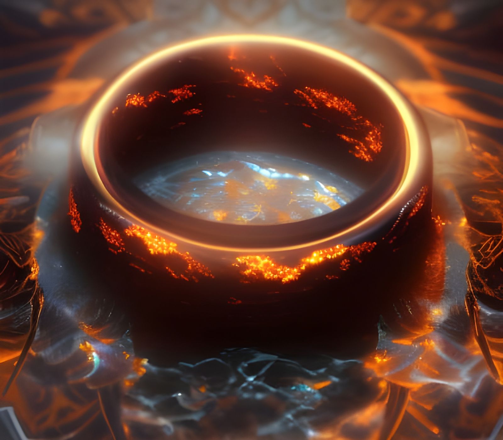 Lord of the Rings: The One Ring on Volcano