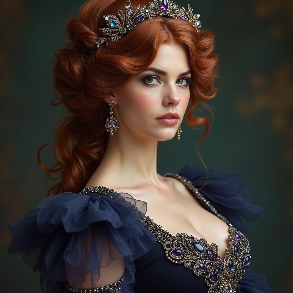 Luxurious Victorian Beauty in Opulent Colors