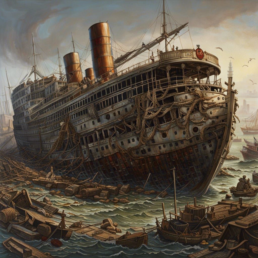Zombie Queen Mary in Post-Apocalyptic Los Angeles
