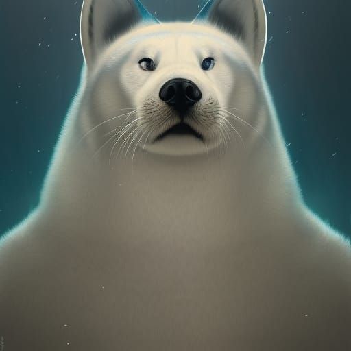 Hybrid Fursona Portrait in Hyperdetailed Digital Art