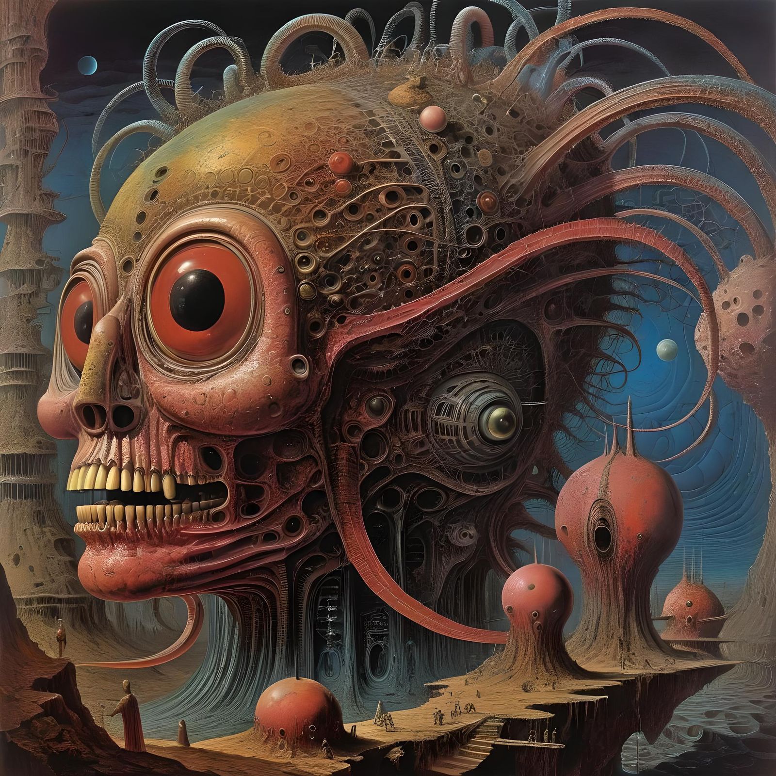 Surreal Entangled Futurism in Imperial Colors