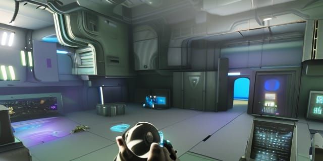 Inside Alien Station as First-Person Shooter
