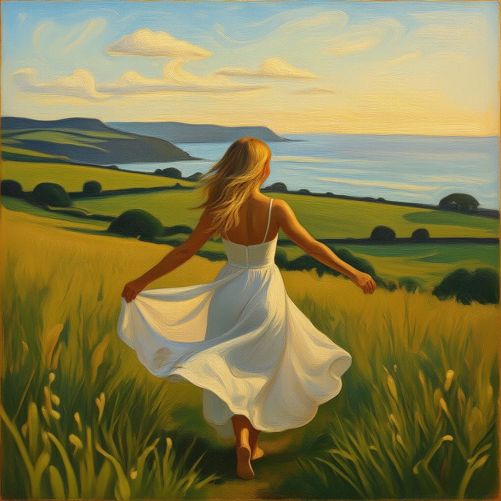 Joyful Dance in the English Countryside