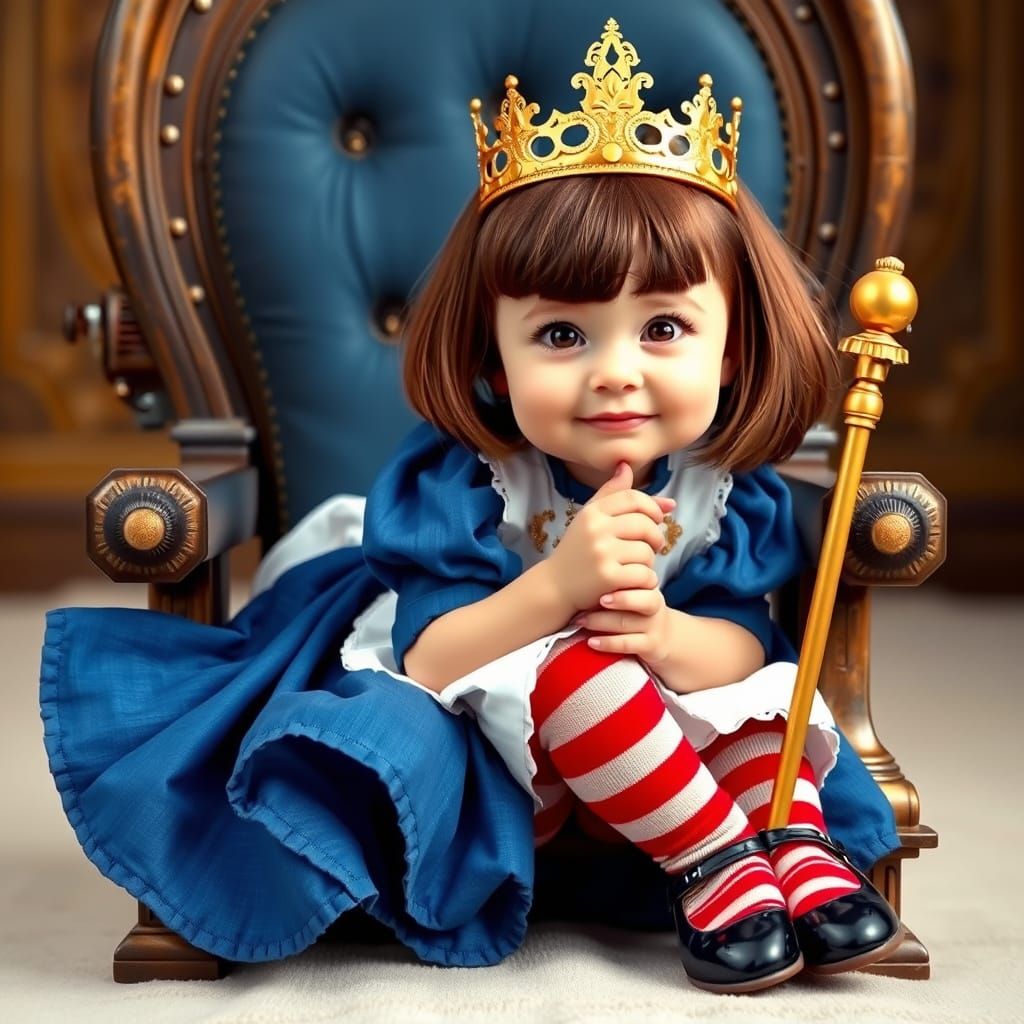 Regal Steampunk Princess in Victorian Dress