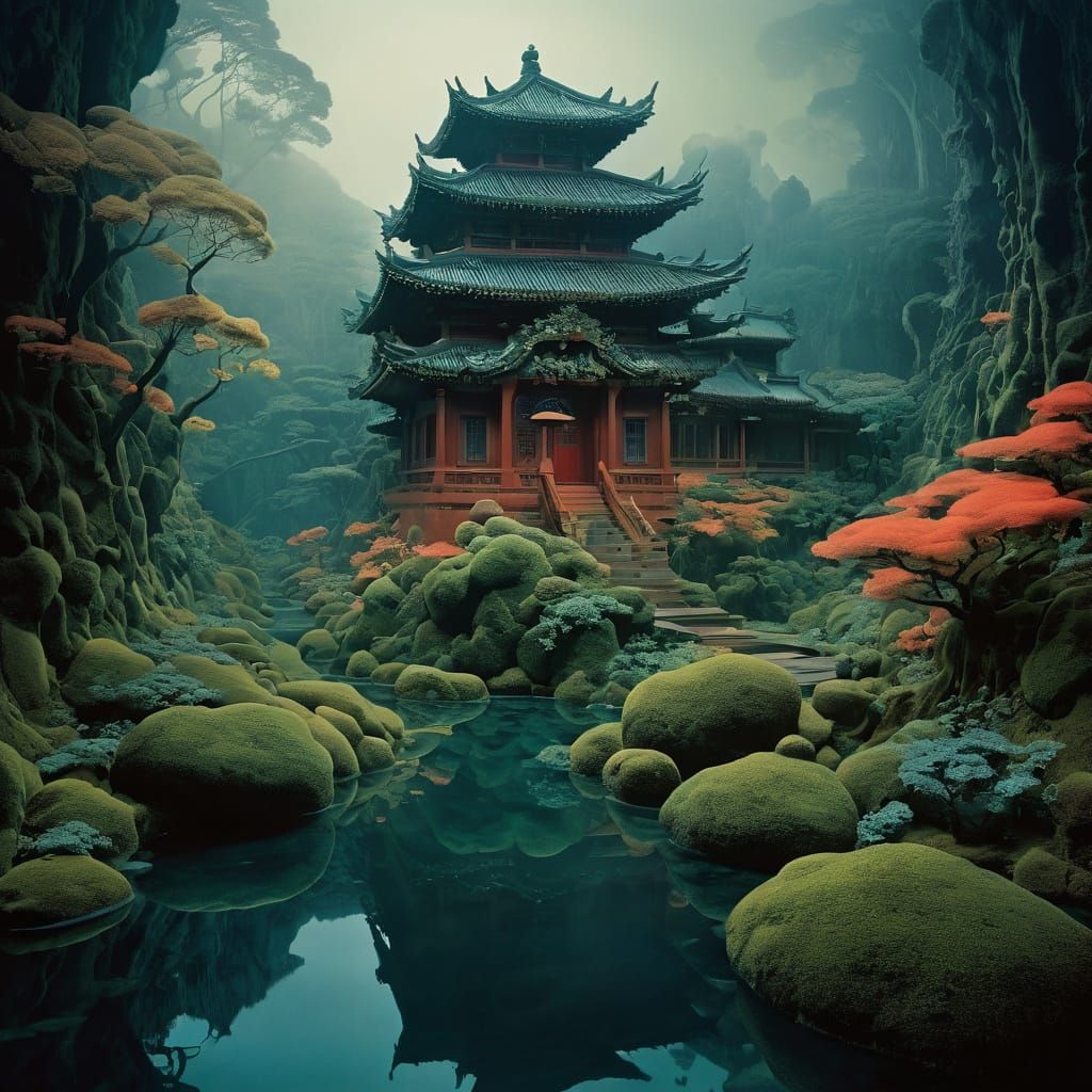 Artistic Fusion: Mucha, Nagai, and Keever Styles