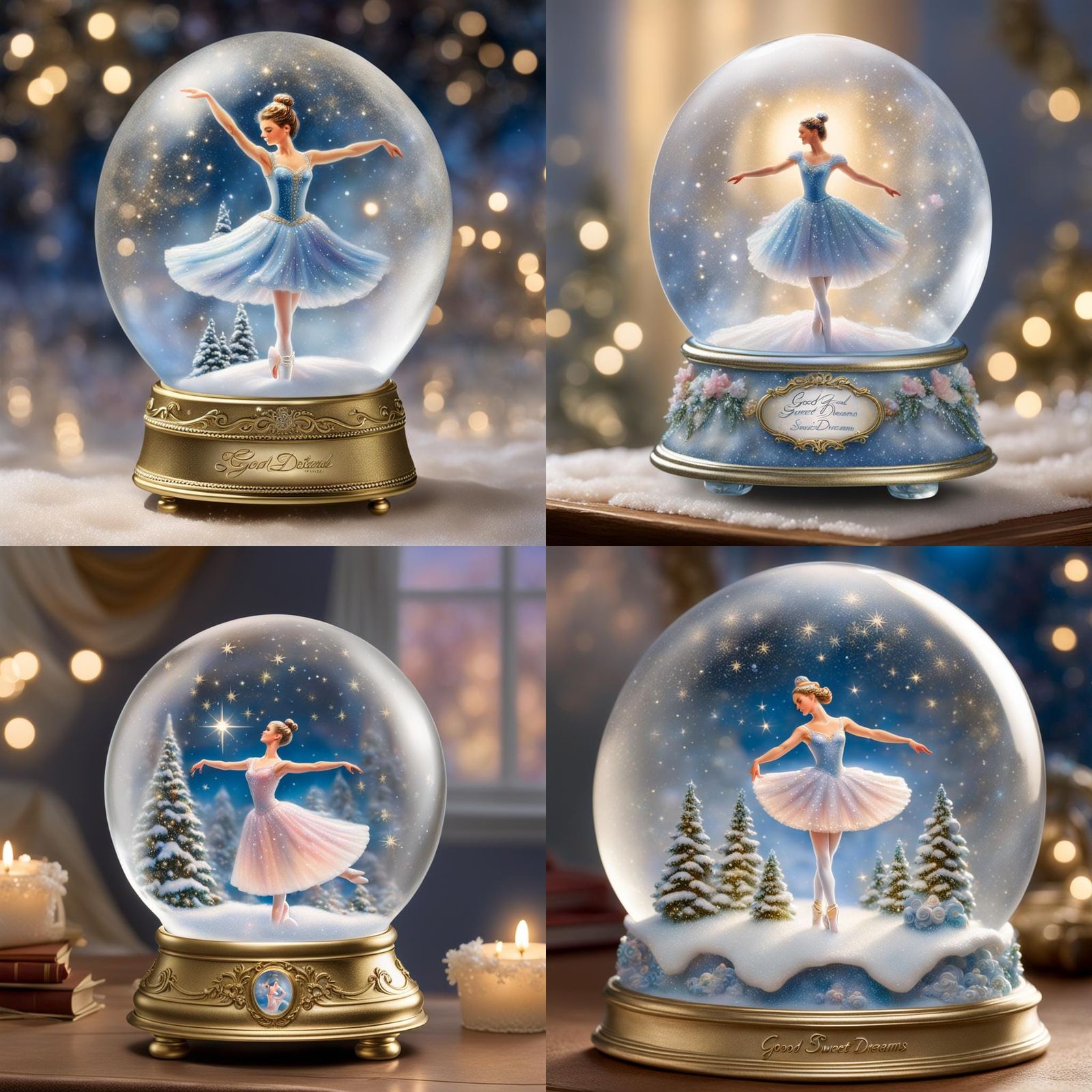 Ballerina in Snow Globe: Sweet Dreams