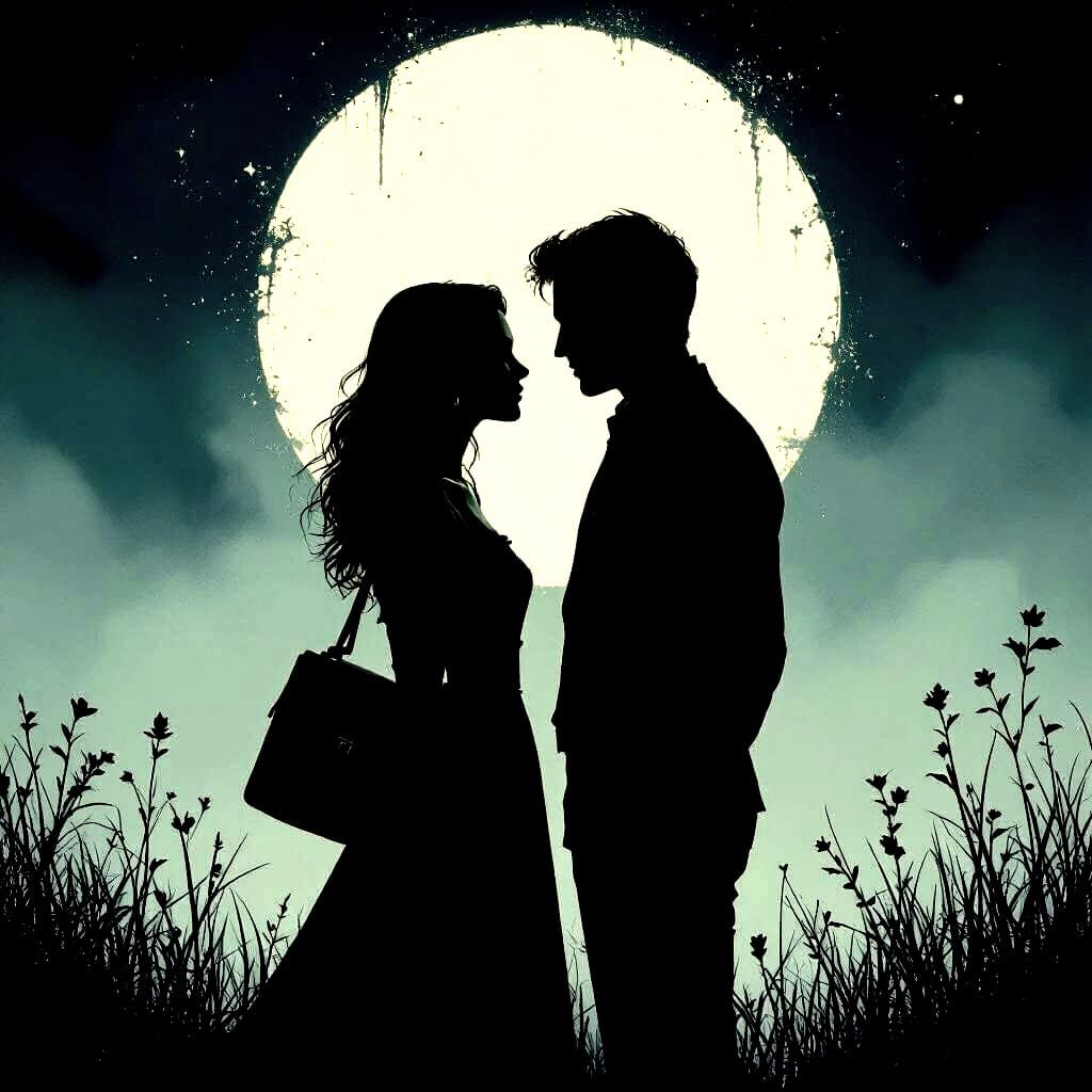 Elegant Silhouettes in Dark Fantasy Style