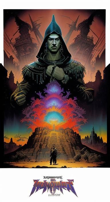 Dark Fantasy Art: Retro Comic Inspired Masterpiece